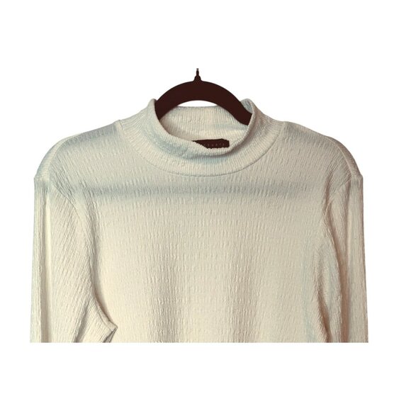 Sanctuary XL Off White Textured Long Sleeve Top Polyester Blend - Picture 2 of 10